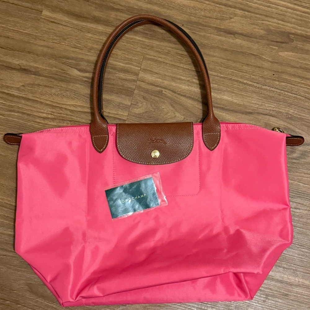 The Longchamp Pink Le Pliage Original Large Tote Bag